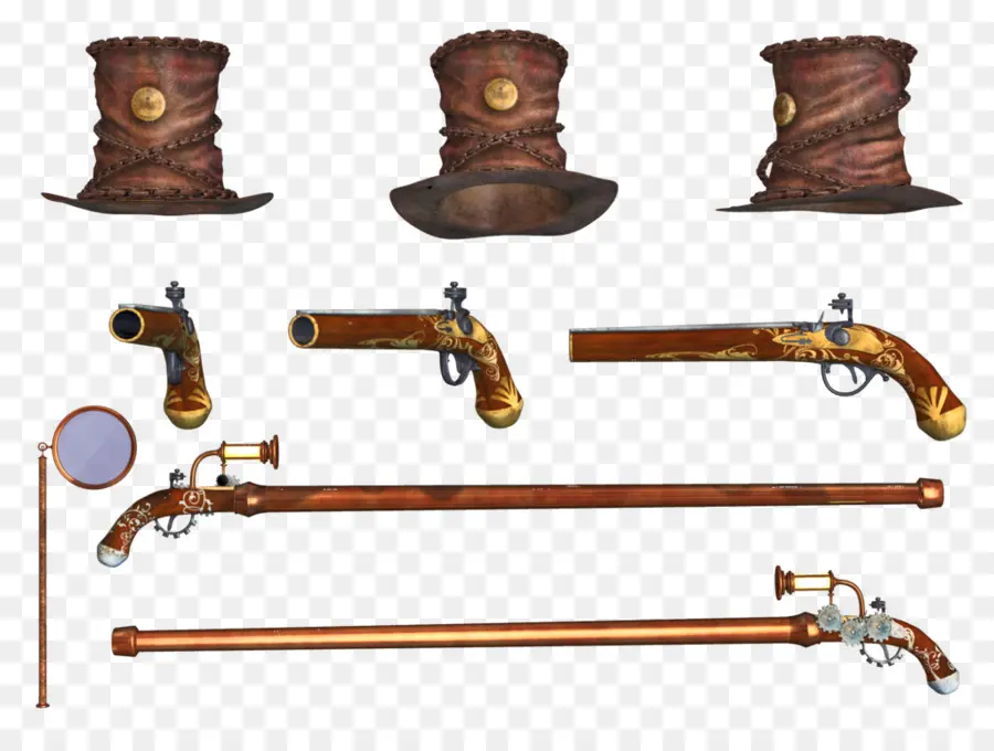 Sombreros Y Pistolas Steampunk，Steampunk PNG