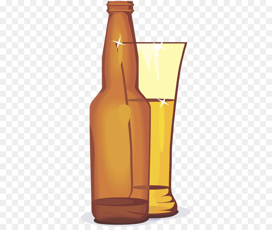 Botella De Vidrio，La Cerveza PNG