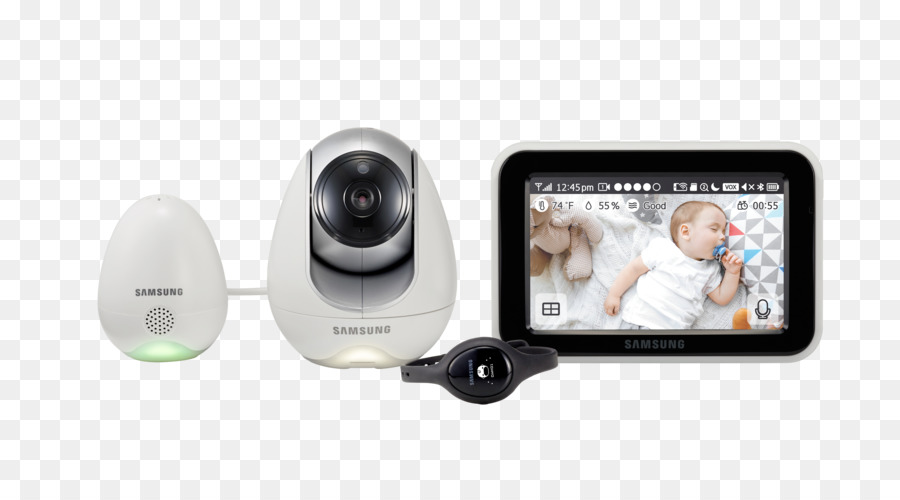 Monitores De Bebé，Hanwha Samsung Techwin Babyview Sew3057w PNG
