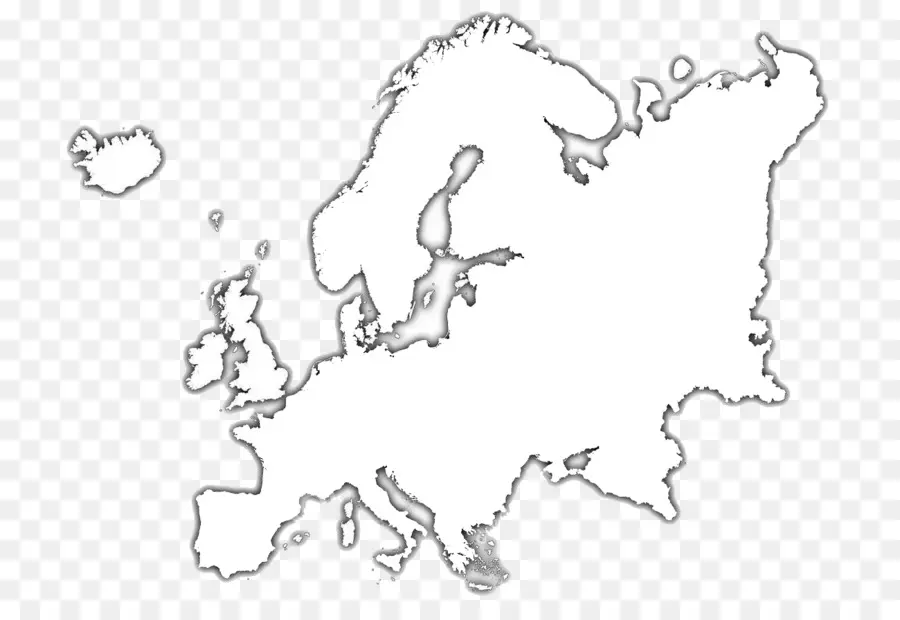 Europa，Mapa En Blanco PNG