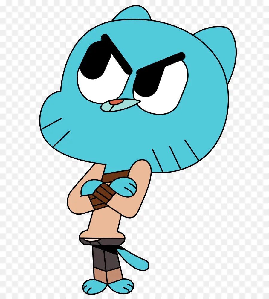 Gato De Dibujos Animados，Azul PNG