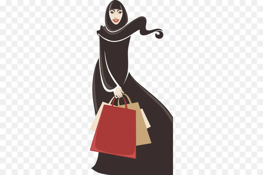 Mujer De Compras，Bolsas PNG