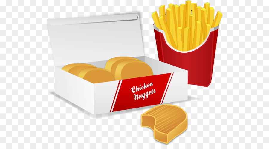 Papas Fritas，Pollo Frito PNG