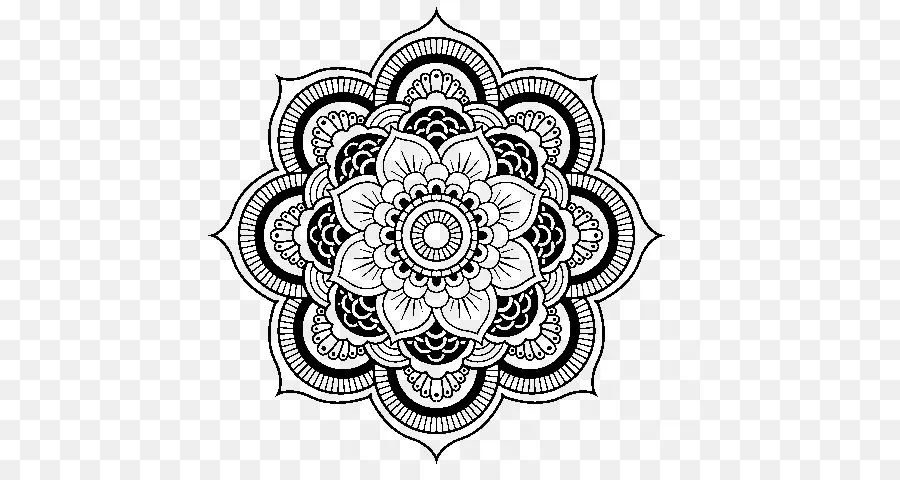 Mandala，Libro De Colorear PNG