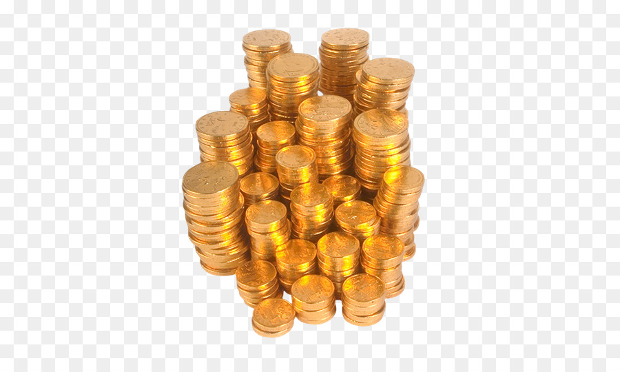 Monedas De Oro，Dinero PNG