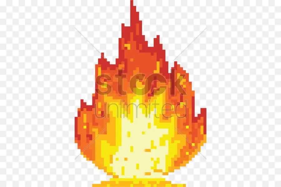 Arte De Pixel，Fuego PNG