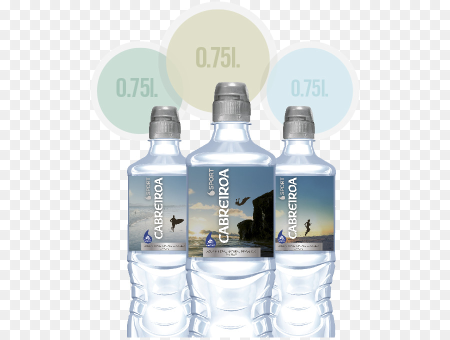 Agua Mineral，Botella De Vidrio PNG