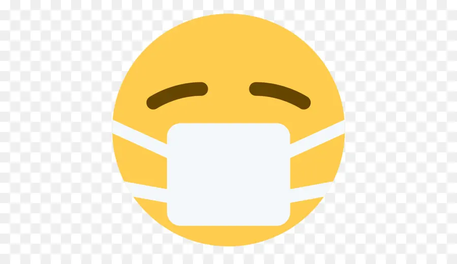 Emoji Enfermo，Mascarilla PNG