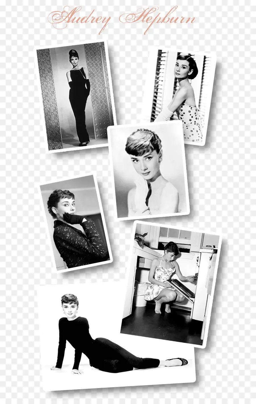 Audrey Hepburn Fotos，En Blanco Y Negro PNG