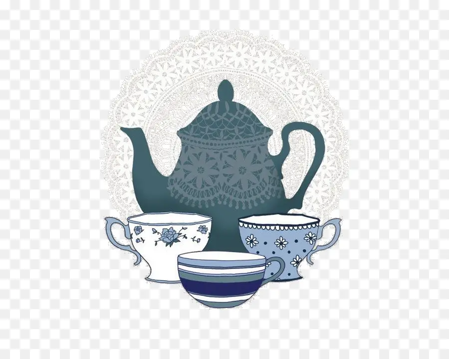 Tetera Y Tazas，Té PNG