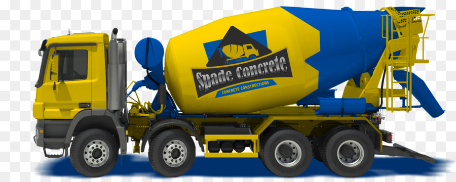 Camión Mezclador De Concreto Amarillo，Mezclador PNG