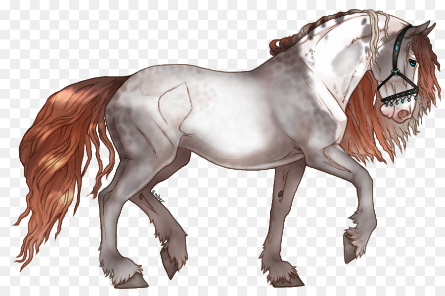 Caballo Frisio，Melena PNG