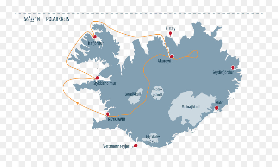 Islandia，Mapa PNG