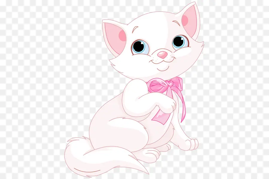 Gato Blanco，Lindo PNG