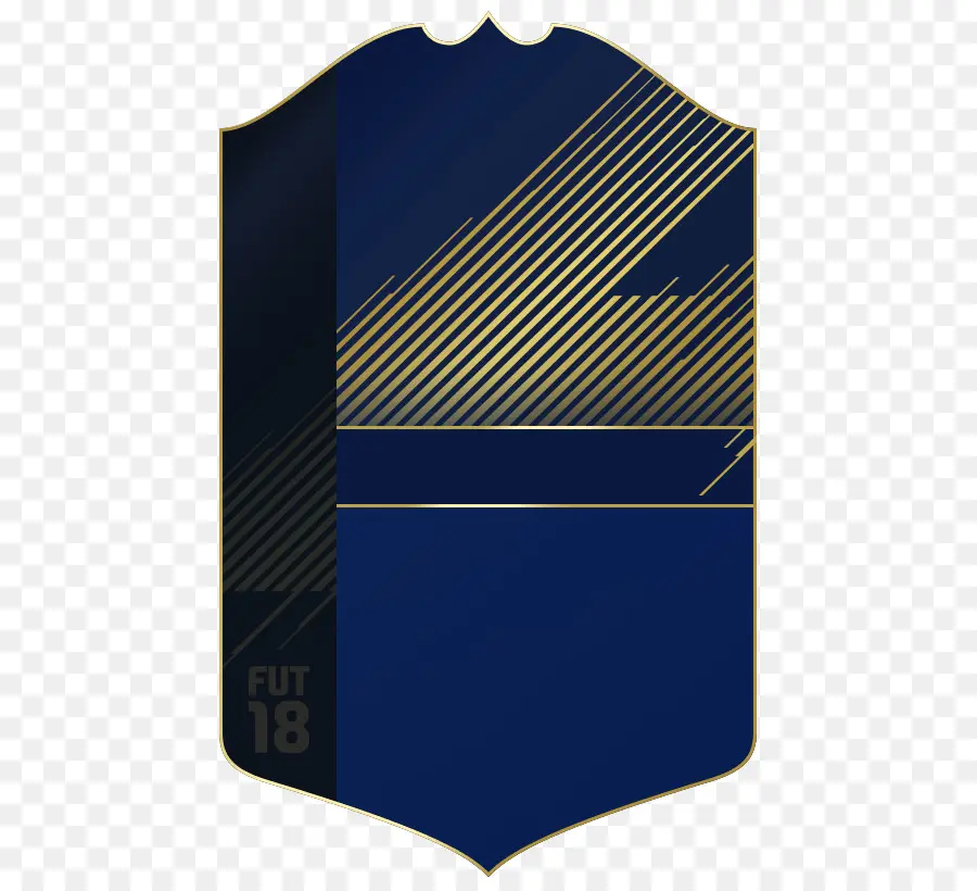 Tarjeta Azul Y Dorada，Fut 18 PNG