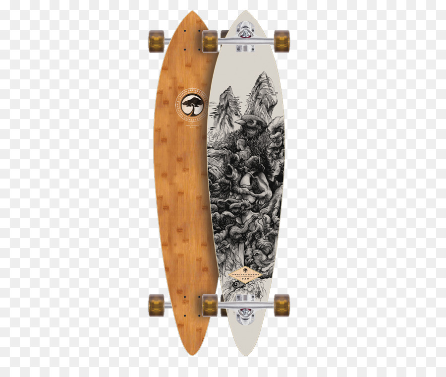 Longboard，Arbor Peces De Bambú Longboard Completo PNG