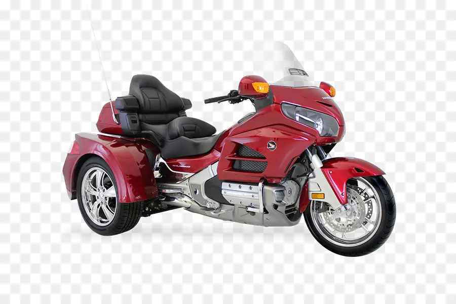 Motocicleta Triciclo，Rojo PNG