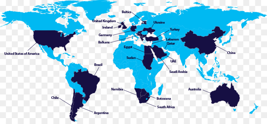 Mapa Mundial，Países PNG