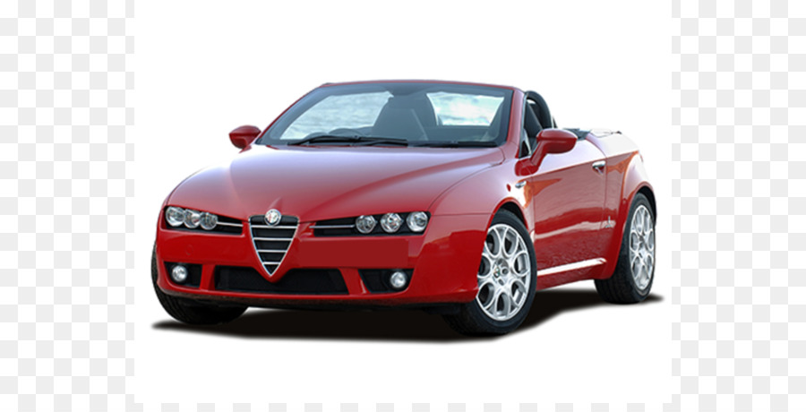 Coche Descapotable Rojo，Alfa Romeo PNG