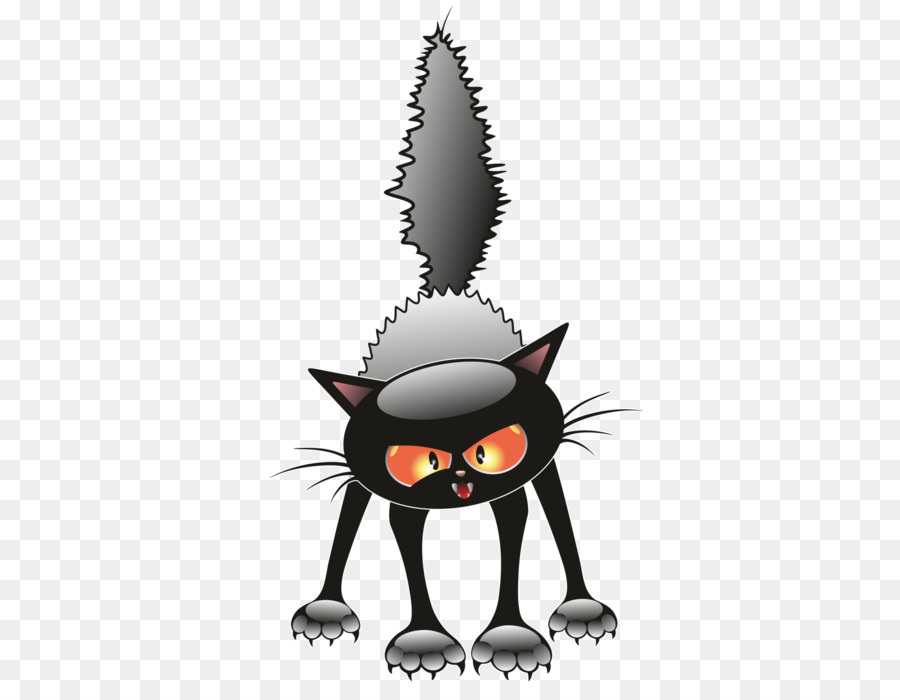 Gato Negro，Dibujos Animados PNG