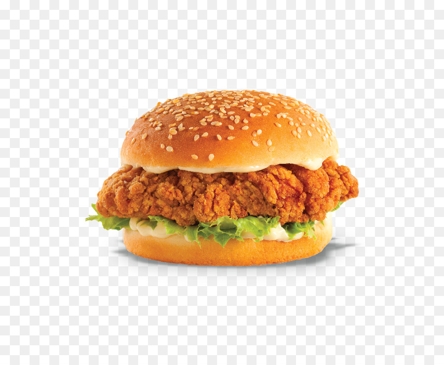 Hamburguesa De Pollo，Sándwich PNG