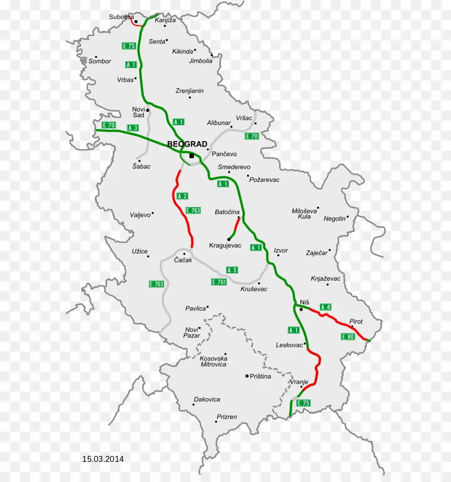 Autopistas En Serbia，Autopista A2 PNG