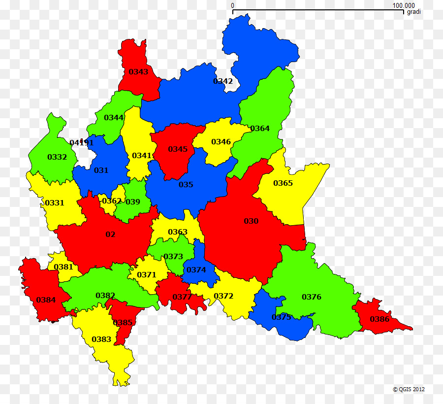 Lombardía，Mapa PNG