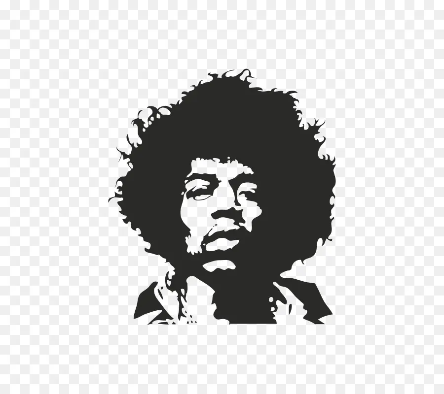 Jimi Hendrix，Calcomanía PNG