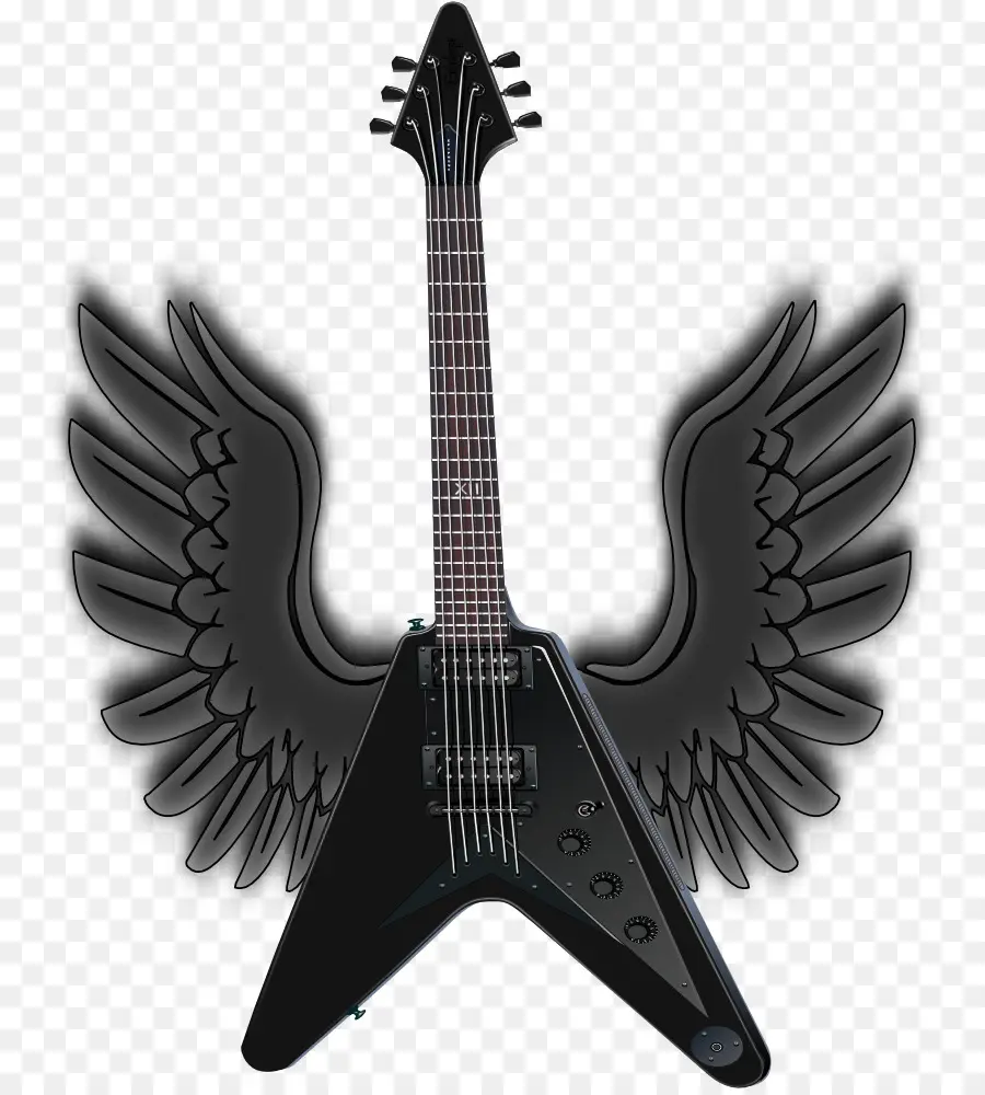 Guitarra Negra，Alas PNG