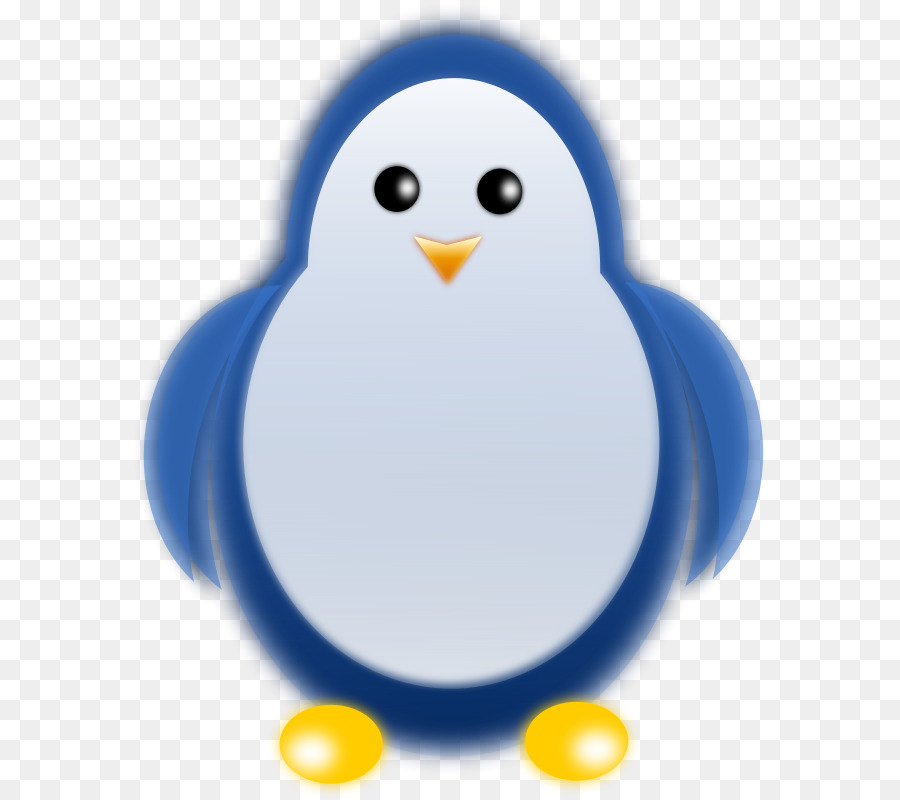 Pingüino，Azul PNG