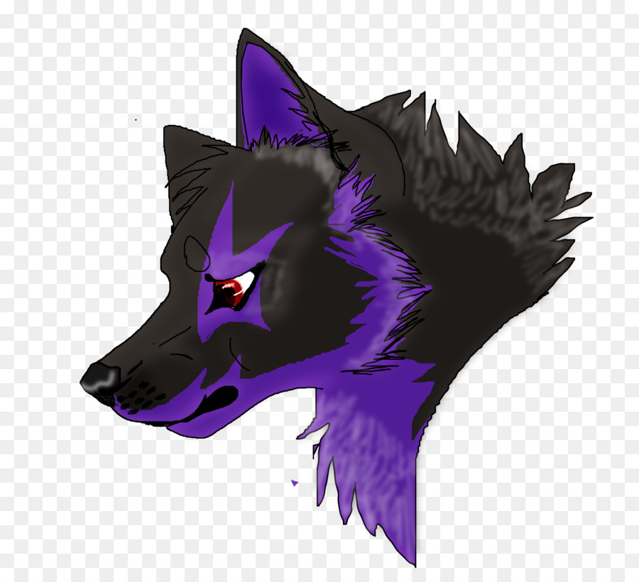 Lobo Morado Y Negro，Canino PNG