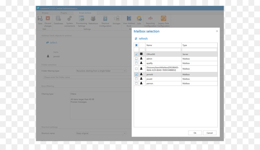 Microsoft Exchange Server，Archivado De Correo Electrónico PNG