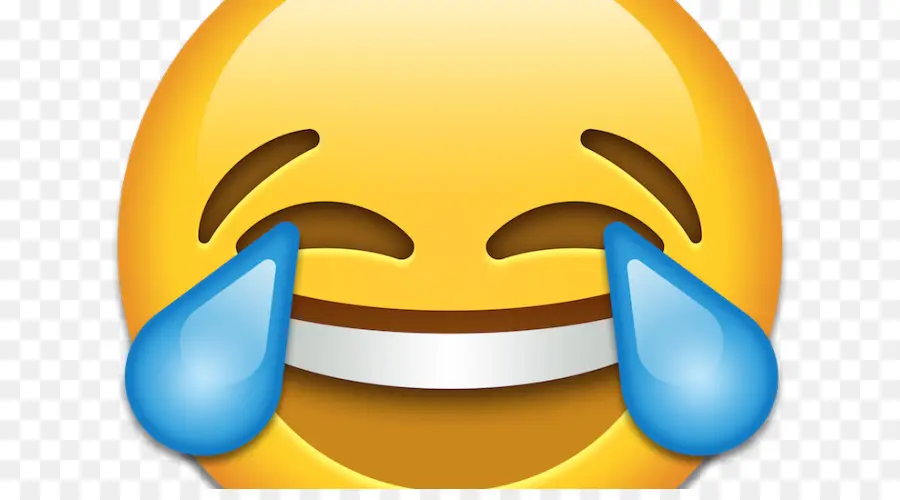 Emoji，Cara Con Lágrimas De Alegría Emoji PNG