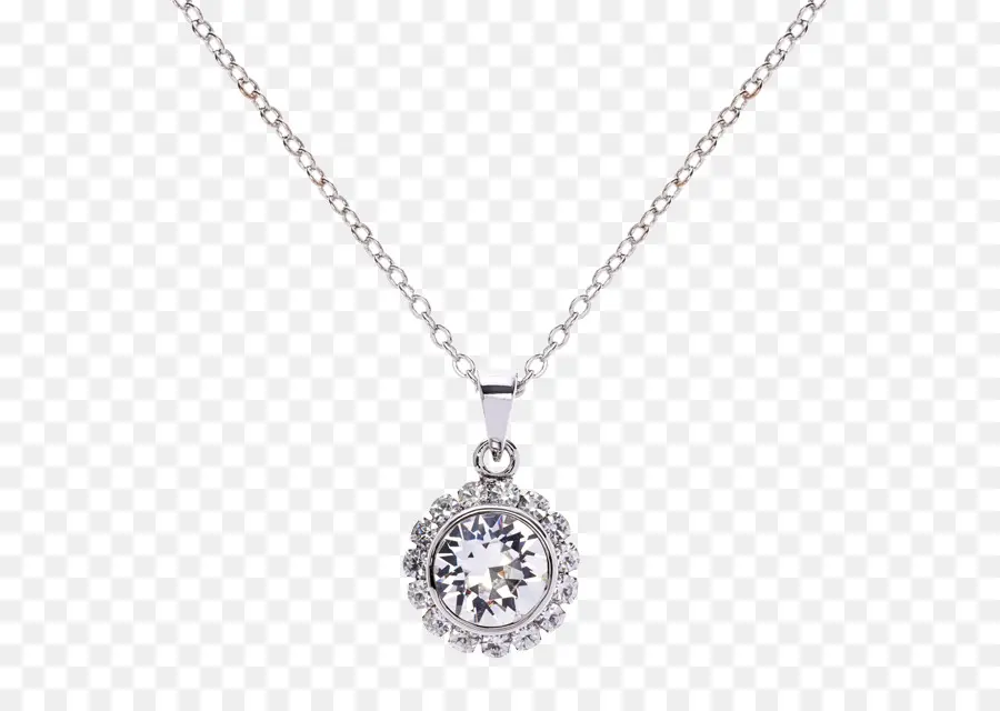 Collar De Diamantes，Plata PNG