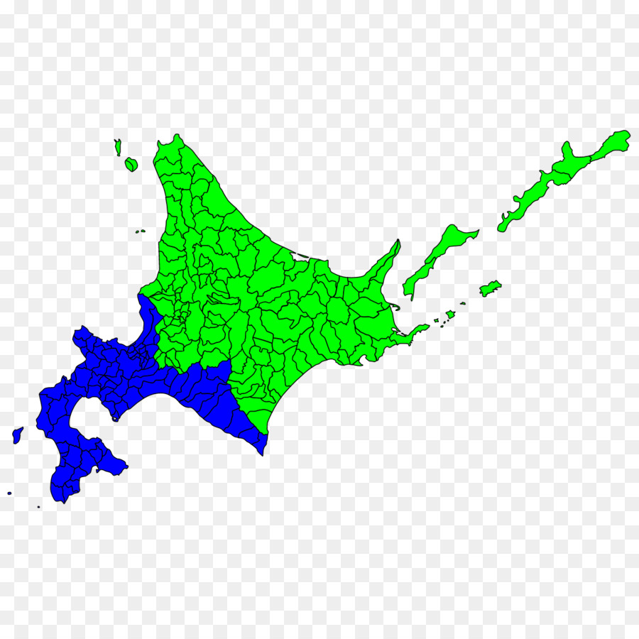 Hokkaido，Mapa PNG