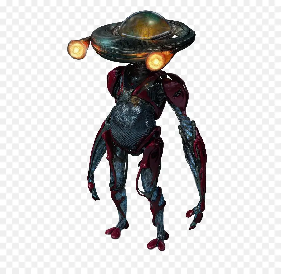 Alien Con Cabeza De Ovni，Extraterrestre PNG