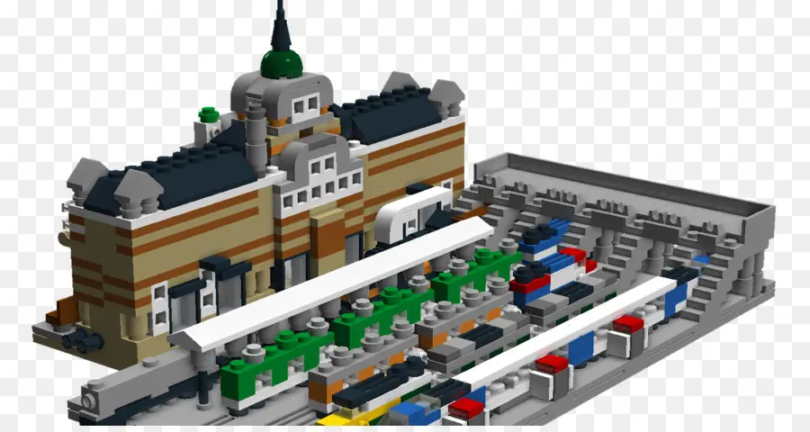 Estación De Tren De Lego，Edificio PNG