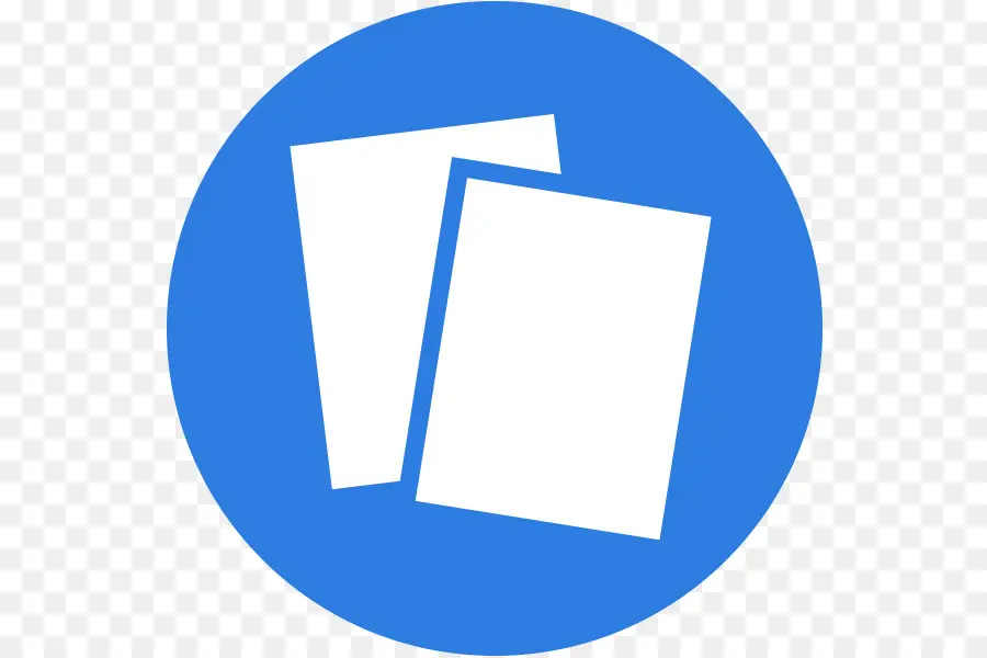 Icono De Papel，Azul PNG