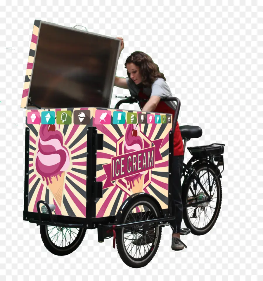 Bicicleta，Helado PNG