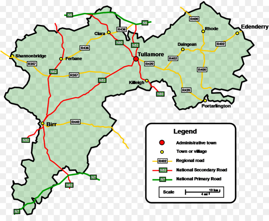 El Condado De Offaly，Mapa PNG