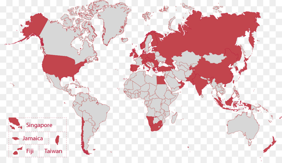 Mapa Mundial，Países PNG