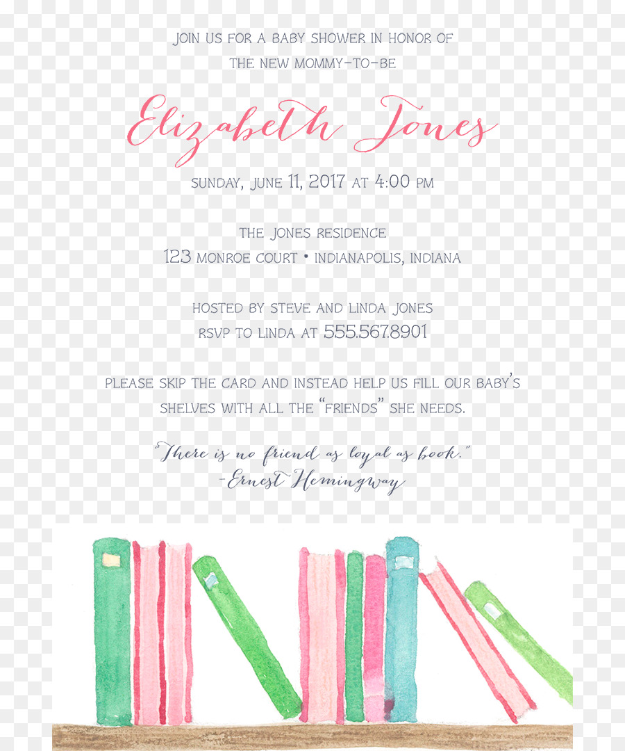 Baby Shower，Libro PNG