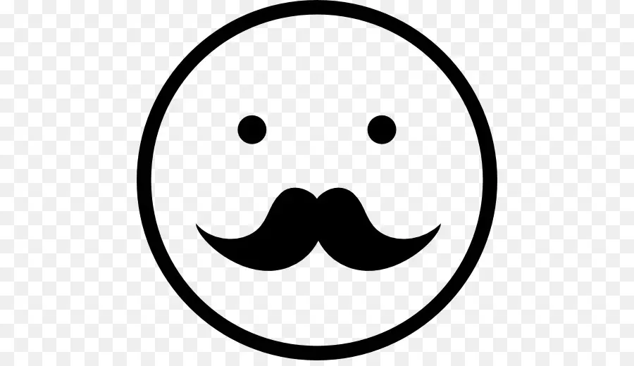 Cara Con Bigote，Sonriente PNG