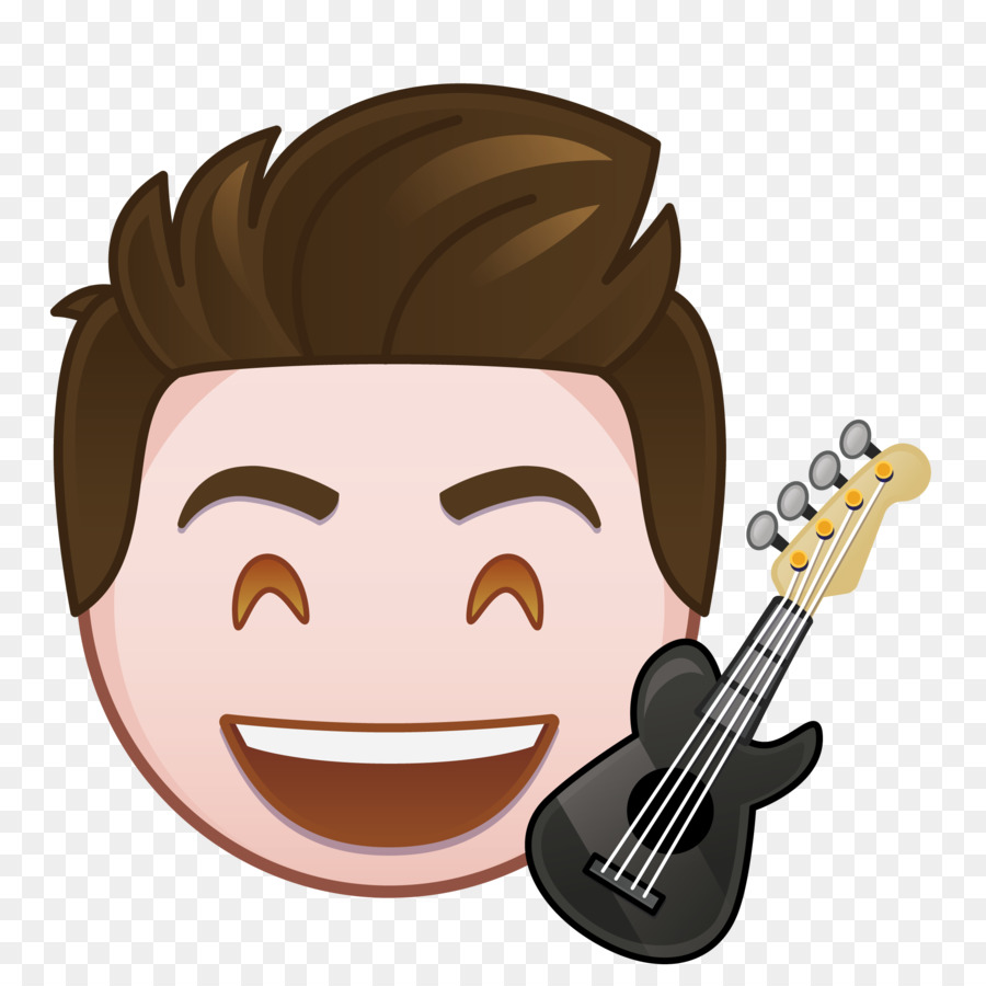 Emoji Sonriente Con Guitarra，Música PNG