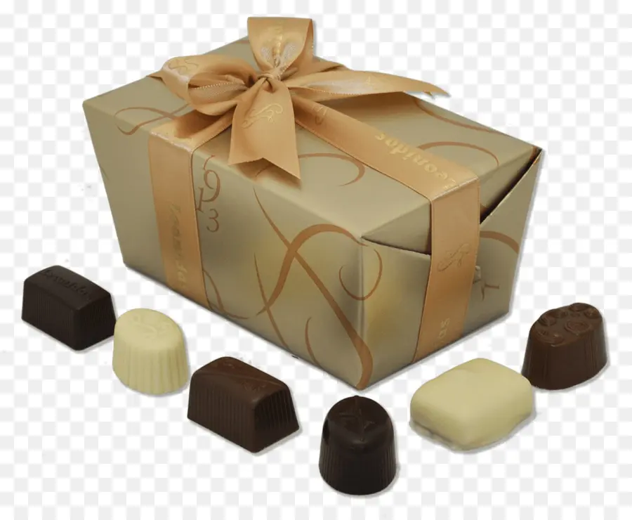 Caja De Regalo De Chocolates，Dulces PNG