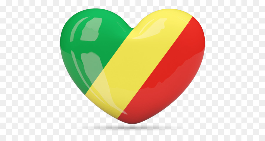 Corazón Con Bandera Del Congo，Congo PNG