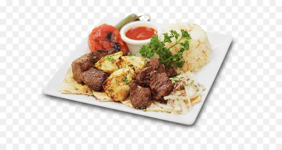 Plato De Carne A La Parrilla，Arroz PNG