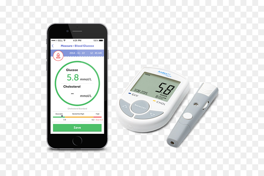 Monitor De Glucosa En Sangre，Teléfono Inteligente PNG