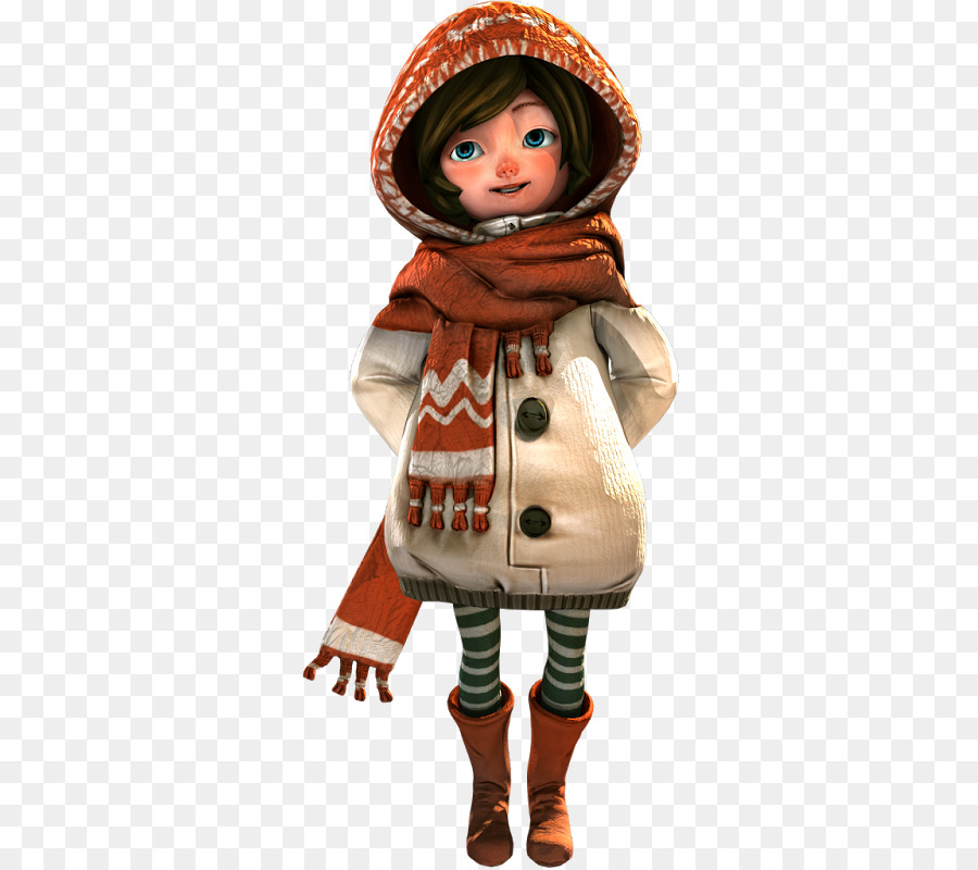 Chica En Ropa De Invierno，Niño PNG