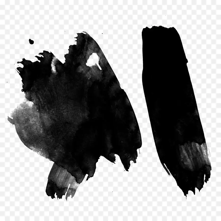 Manchas De Tinta Negra，Abstracto PNG